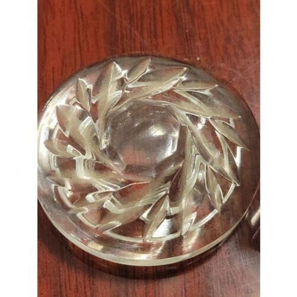 Phil Papel Imports Crystal Glass Small Trinket Gift Box Made in Germany Vintage - Picture 4 of 11